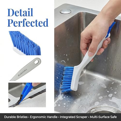 3PCS Crevice Brush Gap Deep Cleaning Brush Small Detail Kitchen Scrub Brush Window Groove Sliding Door Track Home Cleaning Brush