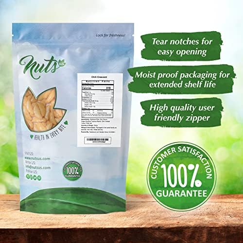 Asian Chili Crescent Bits | No Artificial Colors No Added Flavors | Crunchy & Mild | Natural Crackers In Resealable Bags!!! (1 LB)