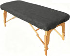 ZMDREAM Disposable Fitted Massage Table Sheets Bed Covers for Massage Beauty Tattoo 82 x 35 inches Black/20