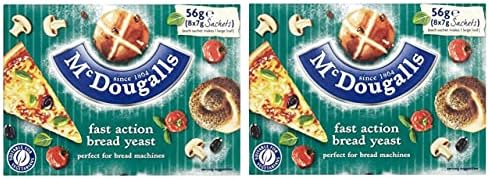 McDougalls Dried Yeast Sachets Fast Action 8 x 7g - Pack of 2