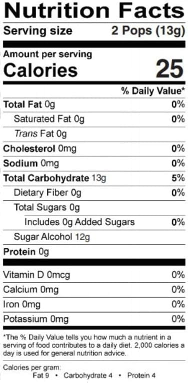 Zolli KETO Pops Sugar Free Lollipop Candy, Vegan, Gluten-Free, Diabetic-Friendly, 5.2oz Resealable Pouch
