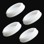 EASYEAH 4PCS Rubber Plugs for Round Holes - 1-9/16"(40mm) White Snap in Locking Hole Plugs, Rubber Hole Plugs for Automotive, Industrial & Furniture Waterproof Sealing Round Silicone Stopper