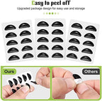 Eyeglass Nose Pads, Anti Slip Nose Pads for Glasses with Super Sticky Backing, Soft Silicone Adhesive Glasses Nose Pad (10 Clear Pairs)