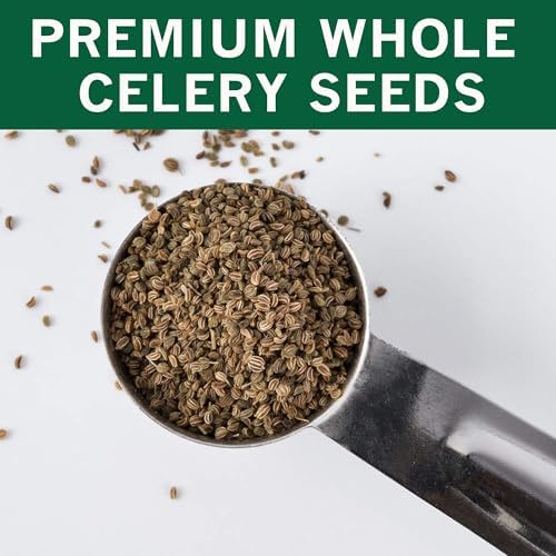 Spices Village Celery Seeds for Cooking, 7 Ounces - Whole Celery Seed Spice for Pickling & Canning - Certified Kosher, Gluten-Free, Non-GMO, Resealable Bulk Bag