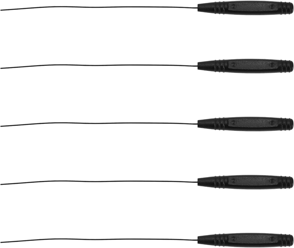 SING F LTD 5pcs 12.5cm Hearing Aid Cleaner Rod Long Hearing Aids Wire Wax Remover Slim Tubes Cleaning Accessory Earmold Vent Cleaner for Sound Tubes