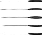 SING F LTD 5pcs 12.5cm Hearing Aid Cleaner Rod Long Hearing Aids Wire Wax Remover Slim Tubes Cleaning Accessory Earmold Vent Cleaner for Sound Tubes