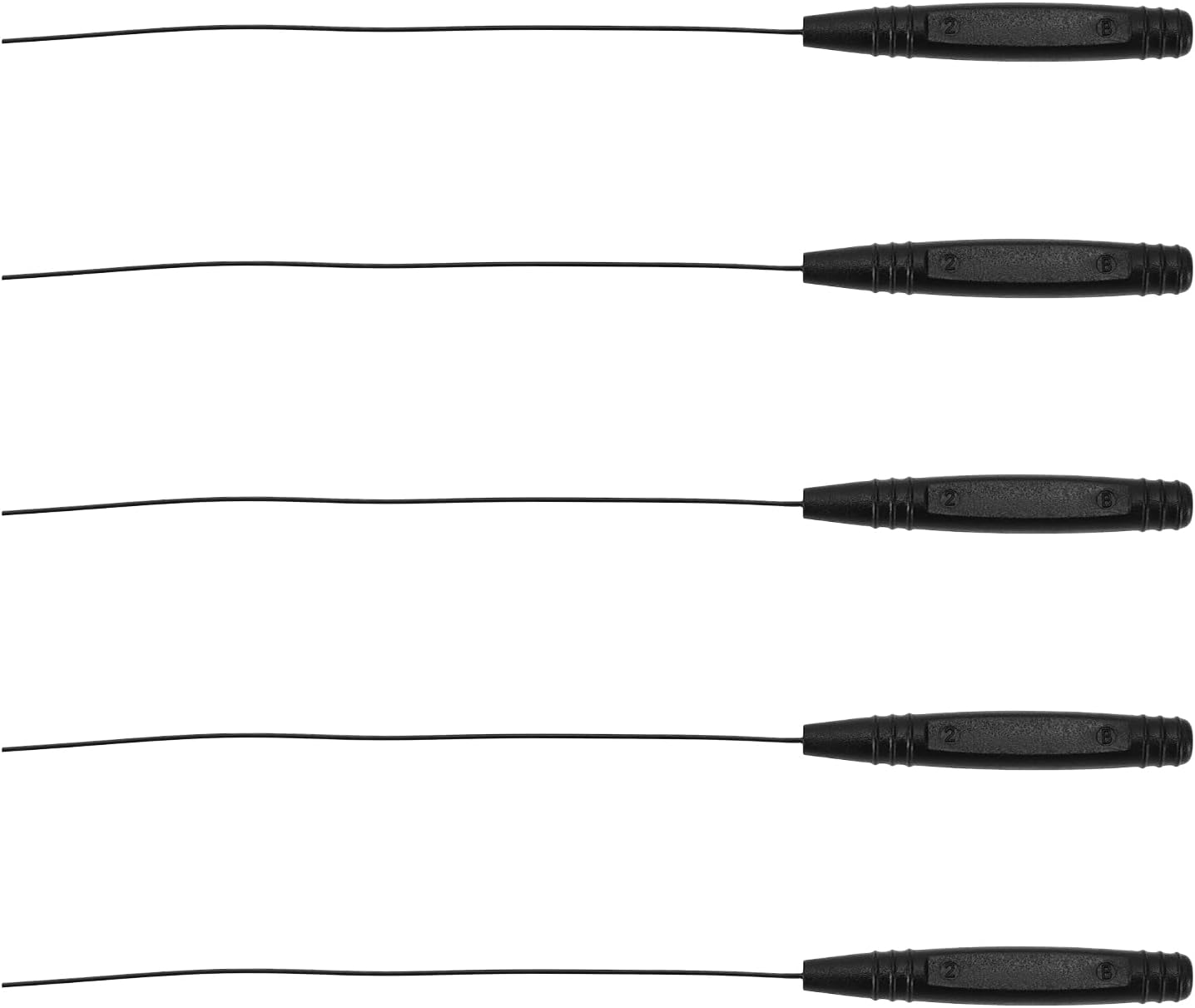 SING F LTD 5pcs 12.5cm Hearing Aid Cleaner Rod Long Hearing Aids Wire Wax Remover Slim Tubes Cleaning Accessory Earmold Vent Cleaner for Sound Tubes