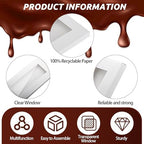 Chocolate Bar Box Gift,10PCS Food Safe chocolate Bar Gift Box Compatible with Godiva,6.3 * 3.1 * 0.4 Inch