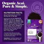 Navitas Organics Acai Powder – for Smoothie Bowls, Oatmeal, Dips, Sauces & More – Antioxidants, Omega 3 6 9, Fiber - USDA Organic, Non GMO, Kosher, Gluten Free, Keto (8oz. Bag, 76 Servings)