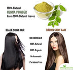 Shudh Online Pure Henna Powder for Hair Color Dye & Skin - Natural Triple Sifted Rajasthani Mehndi (7oz - 200g) Tinte Natural Gena Para el Cabello (Lawsonia Inermis) | Red, Light & Dark Brown hennah