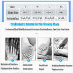 HUANGJUN Foot Drop Orthosis Drop Foot Support Brace Ankle Brace Ankle Splint for Sprains, Tendonitis,A/Left,M, B/Right