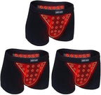 POCHY Men Physiological Enlargement Panty Tourmaline Energy Field Therapy Underwear Comfort Health Care Boxer Briefs (Color : 3pcs, Size : Large)