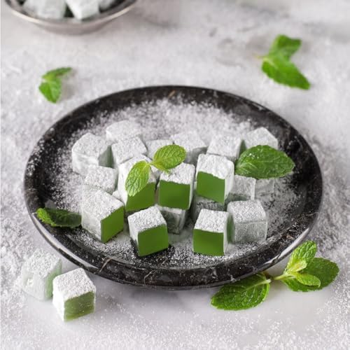 Turkish Delight, Mint Flavored, Eid Sweets - 1.1 lb (500g) x 3 Packet