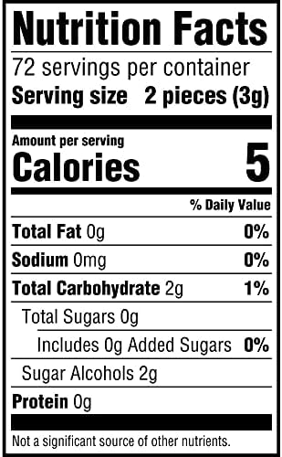 ECLIPSE Winterfrost Sugar Free Chewing Gum Bulk Pack, 18 Piece, (8 Pack)