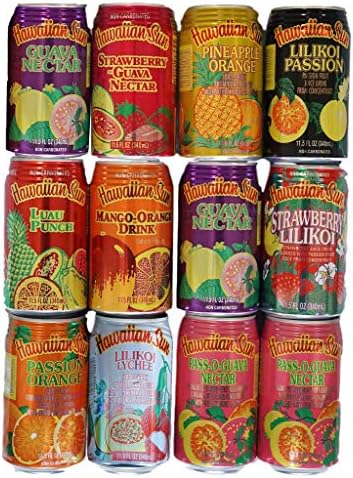 Hawaiian Sun Juice Drinks Ultimate Variety Pack of 12