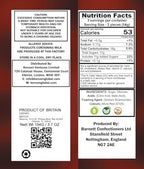 Barnetts - Mega Sour Candy Cherry - Trendy Sweet Bags 104g - Traditionally Handmade Sweets - Sour Coating Lasts 20 Seconds - Candies for Party Bag, Gift Hamper, or Hamper Box