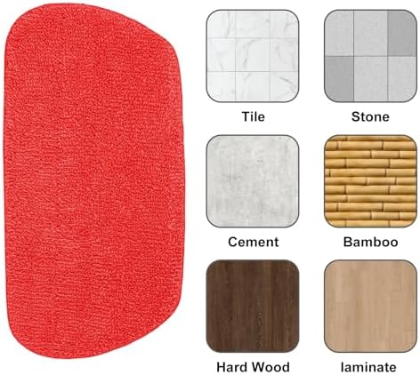 3 Pack Microfiber Mop Pads for OXO Good Grips Spray, Reusable & Washable, Mop Not Included, Red
