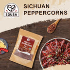 52USA Sichuan Peppercorns, Szechuan Peppercorns(4OZ), Authentic Szechuan Red Peppercorn, Less Seeds, Strong Flavor, Whole Sichuan Red Peppercorns, Tingly Numbness, Key for Mapo Tofu and Sichuan Dishes