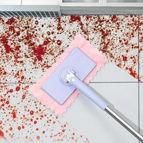 Automatic Cloth Changing Mini Mop with 360° Rotating Head & Adjustable Handle for Kitchen, Bathroom, Home Cleaning