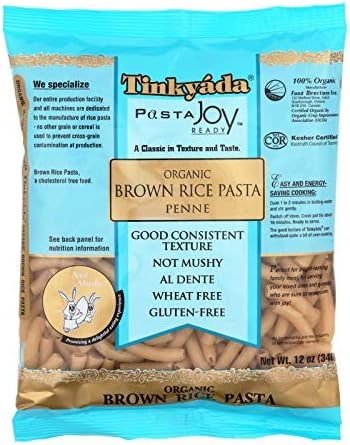 Tinkyada Organic Brown Rice Penne, 12-Ounce Packages (Pack of 12)