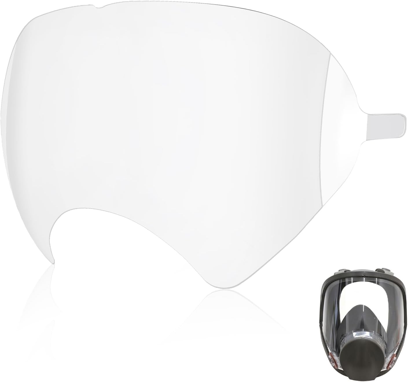 20 Pack Face Shield Cover, Peel Off Lens Cover Compatible with 3M Full Face Respirator Mask 6885, 6900, 6800, 6700, 6000 Series, Protective Cover for 6800 Respirator Parts
