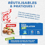 Alfapac Alfapac-20 Large Reinforced Zip Freezer Bags, Transparent, 30 x 42 cm