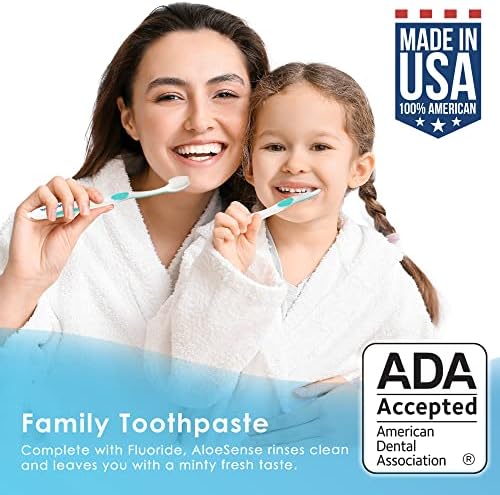 Naturally Soothing Toothpaste for Sensitive Teeth and Gum Care with Aloe Vera, Allantoin & Fresh Mint Flavor, Gentle & Natural, ADA Approved (5-oz, 1 Count)