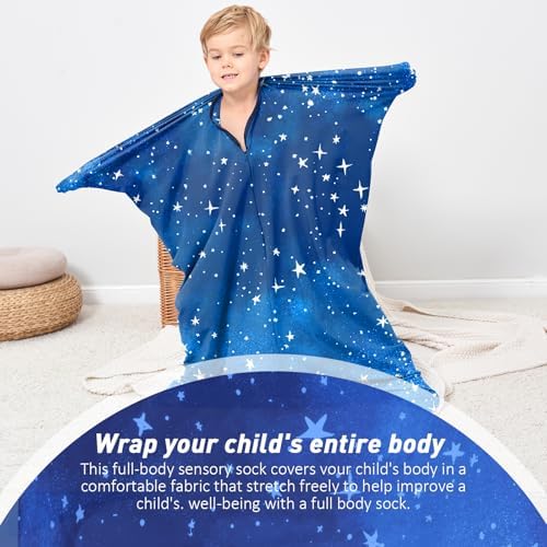 Sensory Body Sock for Kids,Sensory Sack for Relaxation, Focus,Sensory Integration,Body Sock (Small/Medium/Large)
