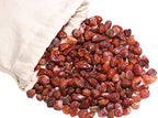 ZenQ 1 lb Red Agate Tumbled Stone Chips Crushed Natural Crystal Quartz Pieces