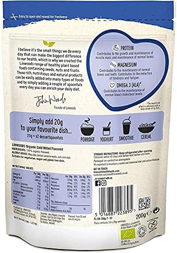 Linwoods Milled Organic Flaxseed (200g) - Pack of 6