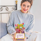 Asmallgf Sweet 15th Birthday Popup Card for Him Her, Naughty Fifteen Bday Gifts for Teen Girls Boys, Happy 15 Years Old Birthday 3D Greeting Card from Mom Dad, Great 15 Birthday Gift Idea for Niece