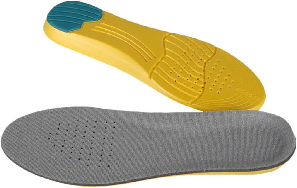 DOITOOL Shock-Absorbing Eva Insoles Breathable Inner Heightening Shoe Pads Thickened Sports Shoe Cushions for Running Men and Women Size 35-40
