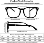SIGVAN 5 Pack Blue Light Blocking Reading Glasses Fashion Square Computer Readers for Women Men, Anti UV Ray Nerd Eyeglasses (5 Mix-3, 2.0)