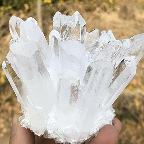 1pc Natural Rare White Quartz Crystal Cluster Mineral Specimen Healing (Size : 560-600g)