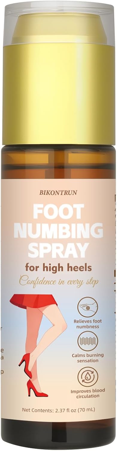 High Heel Foot Care Spray for Women, Foot Numbing Spray for High Heels, Lightweight Refreshing Foot Mist for Daily Comfort, Long Hour Wear & Standing – 2.4 fl oz