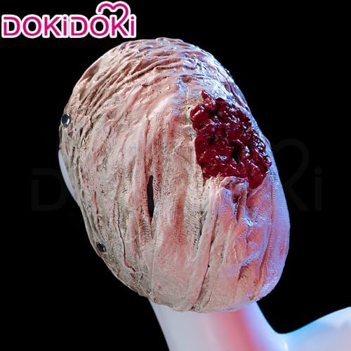 KIRA KIRA Movie Nurse Mask Halloween Cosplay Props Creepy Latex Mask Horror Cosplay Accessories (Red)