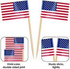 AhfuLife Different Countries Toothpick Flag, 100 Pcs Mini Flags on Sticks for World Cup, Flag Cupcake Toppers for Olympics Party Decorations, International Toothpick Flags Cocktail Picks