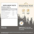 Mountain Peak Nutritionals Osteo Supplement - Organ & Strong Bone Support, Promotes Bone Health - With Vitamins D3, K2, Calcium, and Magnesium - Bone Building & Strengthening (240 Vegetarian Capsules)