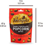 Joe & Seph’s Gourmet Popcorn – Flavored Gourmet Popcorn, Individually Packaged Flavors, Perfect for Gift Sets and Parties (Dark Chocolate - 3 Pack)