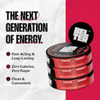 BELTER Focus - Cherry Punch - Caffeine Pouches - 15 Count - Fast-Acting - Zero-Calorie Energy Boost with L-Theanine - 96mg Caffeine Per Pouch - Ideal for Sports, Gym, Gaming, & Work