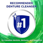 Polident Partials Denture Cleaning Tablets, Triple Fresh Mint, 84 Count, White