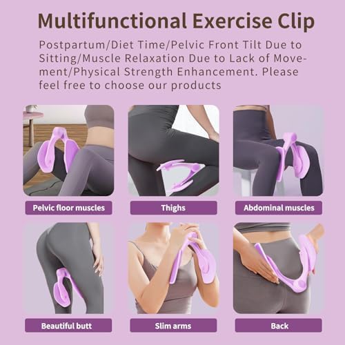 Thigh Master Hip Trainer Kegel Exerciser,Pelvic Floor Exercise Devices for Arm Leg,Inner Thigh Exercise Equipment Kegel Exercise Products for Women Home Gym