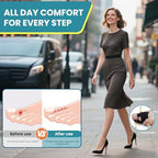 Hammer Toe Straightener for Women & Men - 4 Pcs Non-Slip Toe Splints Wraps, Hammer Toe Corrector Relief for Broken Toes, Crooked Toes & Overlapping Toes