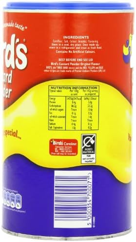 Bird's Vanilla Flavoured Custard Powder 600g (Pack of 1)