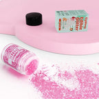 Pink Edible Glitter - 5g Food Grade Cake Decorating Shimmering Glitter, Edible Sprinkle Luster Dust for Drinks, Chocolates, Fondant, Strawberries, Cupcakes, Candy, Easter Cookie - Vegan