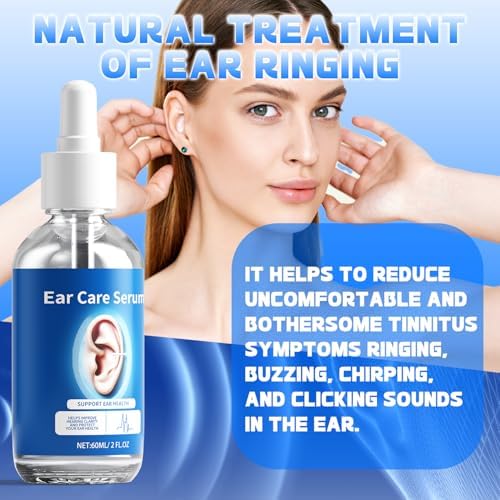 Tinnitus Relief for Ringing Ears, Tinnitus Relief Ear Drops, Natural Tinnitus Treatment for Ear Ringing Relief, Effectively Reduce Ear Noise & Promote Healthy Hearing 60ML