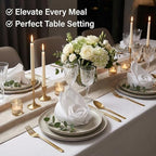 Urban Villa Cloth Napkins White Dinner Napkins Set of 12 (18X18) 100% Cotton Absorbent Washable Durable Reusable Cloth Napkins Ideal for Easter Decorations Hotel Collection Farmhouse Parties Napkins
