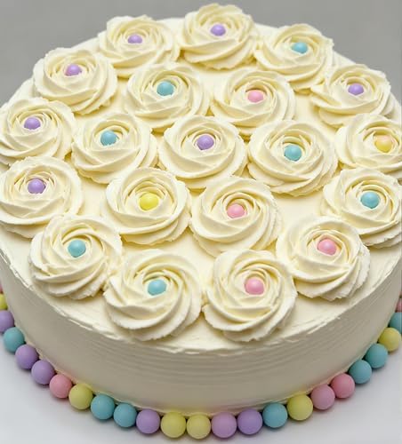 Zali Edible Pearl Sprinkles - 26 Styles Mixed Size Round Baking Decorations for Cakes, Cupcakes, Cookies, Donuts & Ice Cream | Food Grade Edible Pearl Cake Toppers