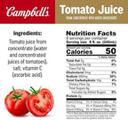 Campbell's Tomato Juice, 100% Tomato Juice, 64 oz Bottle