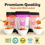 Olive My Pickle Fermented Kimchi - 16 Ounces | 1-Pack Bundle of Probiotic Daikon Radish Kimchi | Fresh & Flavorful Korean Food with Natural Probiotics for Gut Health - Perfect for Ramen & Spicy Noodles